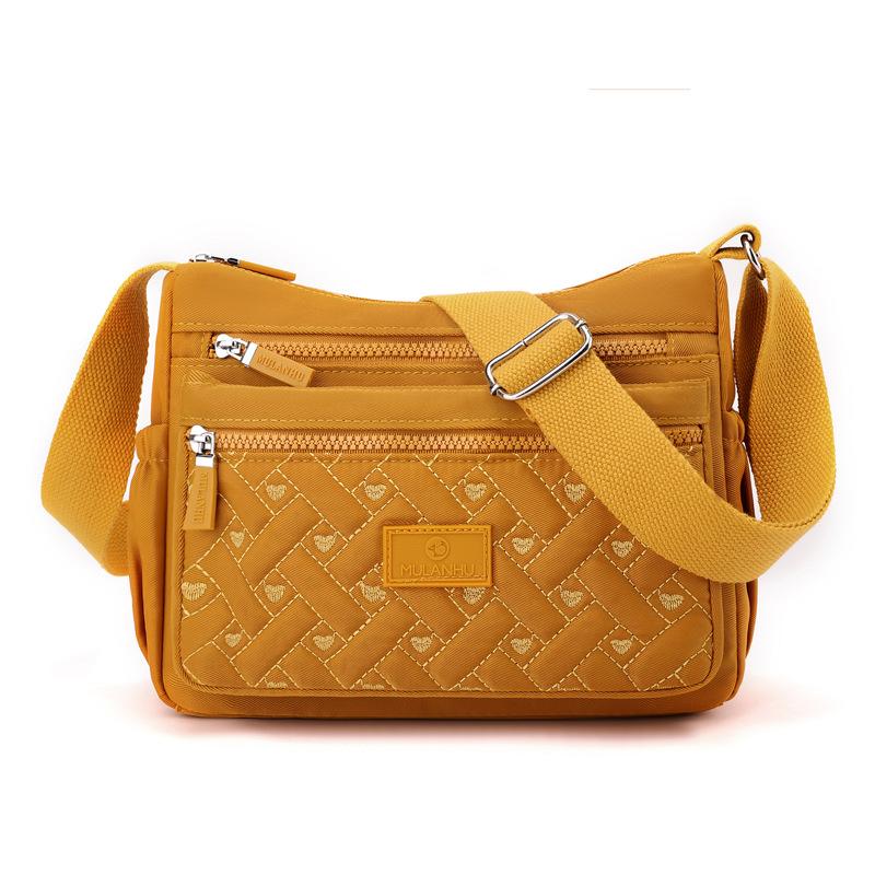 Multi-compartment Shoulder Bag Women's Crossbody Bag Large Capacity Nylon Mother Bag