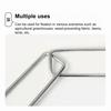 100 Pcs Landscape Staple Galvanized Steel Garden Stakes U-Shaped Pins for Geotextile Lawn Patio Landscaping Fabric Barrier Irrigation Tubing