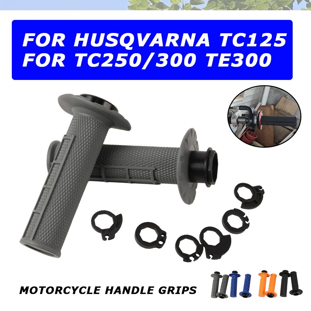 Motorcycle Handle Grips Dirt Pit Bike Rubber Bar Grip For HUSQVARNA TC 125 250 300 TE300 TE 300 TC125 TC250 2014 2015 2016 Parts