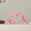 Yousheng Skeleton Love Gesture Statue Resin Heart Shape Hands Sculpture Gothic Heart Skeleton Finger Gesture Figurine Romantic Halloween Gift