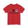 Frieden Liebe Anime Shirt | Japanisches Grafik-T-Shirt | Otaku Ästhetik