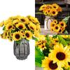 13 Branches 7 Heads Artificial Decor Fake Bouquet Sunflower Silk Wedding Flowers