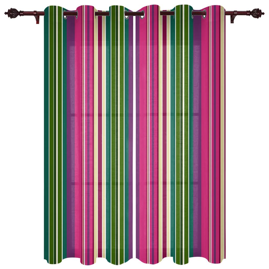 Moderní okenní závěsy Gradient Stripe pro obývací pokoj Ložnice Závěsy Kuchyňské Závěsy Závěsy
