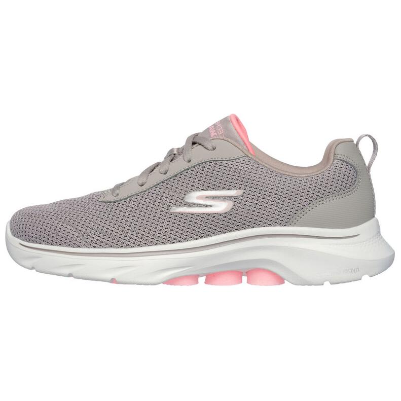 Skechers Gowalk 7 Comfortable Lightweight Durable Low-Top Casual Shoes Women sneakers Gray 125207-TPPK 36