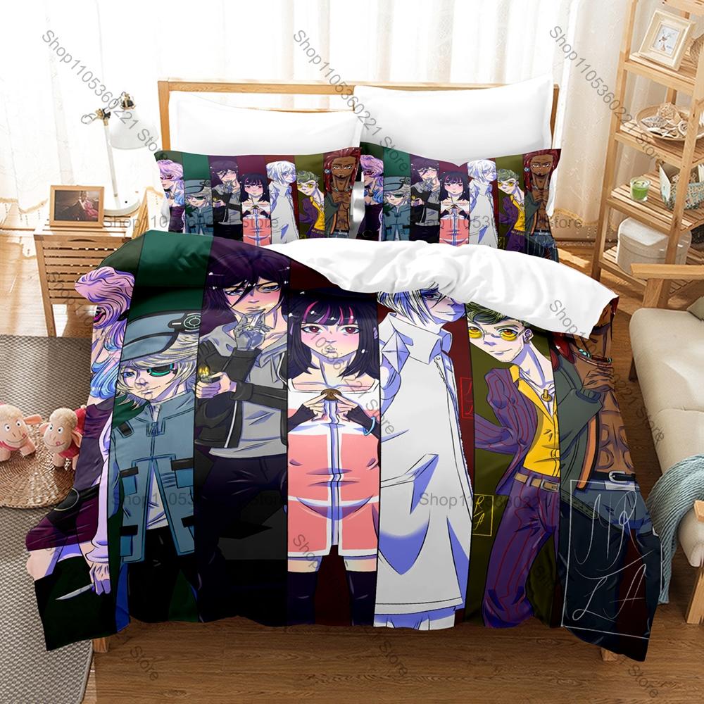 Cool Personality Akudama Drive Bedding Set New 3D Printed Anime Duvet Cover Set Soft Comfortable Bed Cover Home Decor