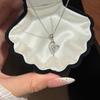 Sterling Silver Heart-Shaped Moissanite Necklace - Elegant and Versatile Pendant