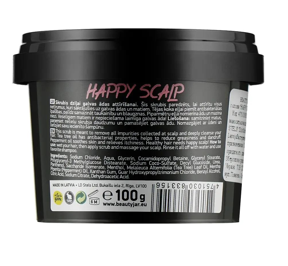 Happy Skalp Beauty Jar Reinigendes Kopfhautpeeling 100 g