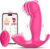 Wearable G Spot Dildo Vibrators Adult Sex Toys for Women or Men, App Remote Control Panty Mini Vibrator with 10 Quickly Wiggling And Vibrating Modes