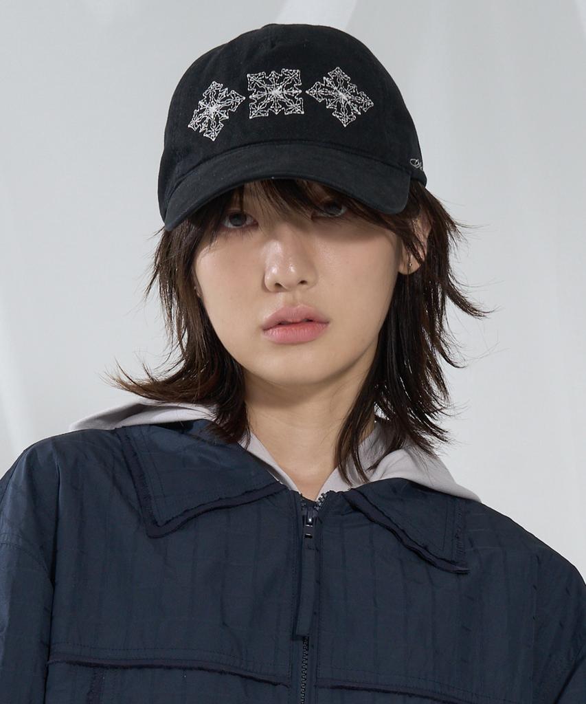 SLOWACID Washed Symbol Link Ball Cap [Black]
