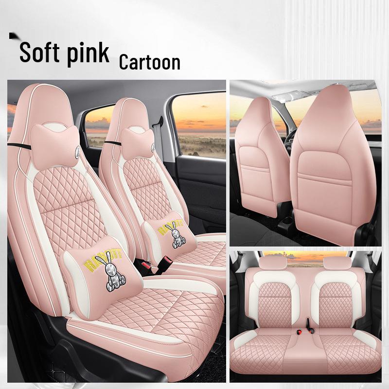 Leapmotor T03 Cartoon Seat Covers - Full Coverage, 22 Models, All-Season Universal Fit.