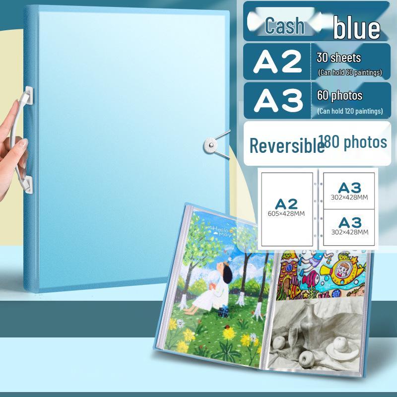 Kunst- und Skizzenkollektion für Kinder: 2 Fotoalben, Aufbewahrung für Zeichnungen, Klammern für Papier/Poster, 3 Malbücher