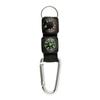 Quality Outdoor Survival Tool Black 3 In 1 Outdoor Camping Compass Thermometer Key Chain Carabiner