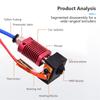 Parti per stampante 3D Hotend Estrusore assemblato Kit Hotend in metallo per Creality Ender 3 Ender3 V2 Ender 3 Pro CR10s Kit estrusore hotend