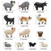 13-Piece Set of Resin Sheep Miniatures Simple Desktop Ornaments (2–5 Cm)