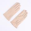 Women's Colored Sheepskin Fingerless Riding Gloves - Warm Fleece Lined for Autumn/Winter