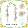Easter Egg Garland 5ft Egg Artificial Spring Wreath Easter Decorations Garland For Indoor Home Room Dormitory Window Porch Daily