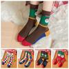 Thickened Happy Christmas Socks Cotton Santa Claus Socks Soft Female Hosiery  Student