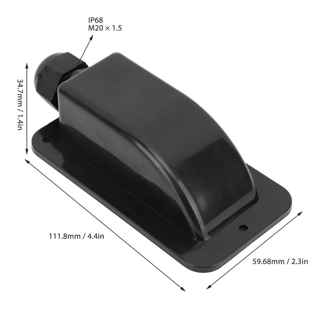 Prensa-cabos de Entrada Única Solar à Prova d'Água Carcaça para Prensa-cabos de Entrada de Cabo Solar para Cabo de 6mm² a 12mm² para Teto de RV Barco Iate