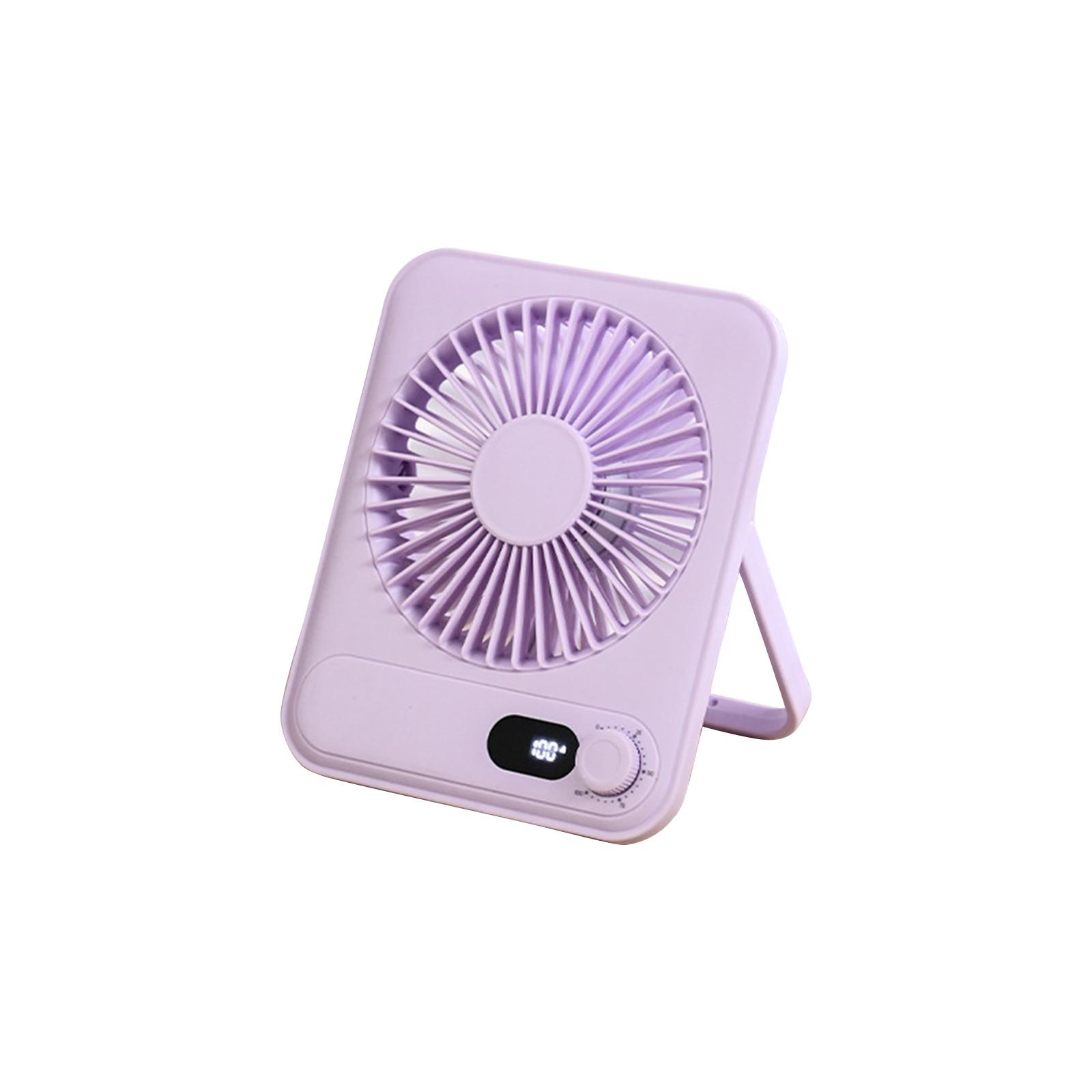 

Маленький настольный вентилятор Персональные вентиляторы: 2000 мАч 10 часов аккумулятор тихий настольный вентилятор портативный перезаряжаемый дорожный One Size фиолетовый