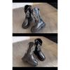 Autumn New Vintage Embroidered Mid-cut High Boots