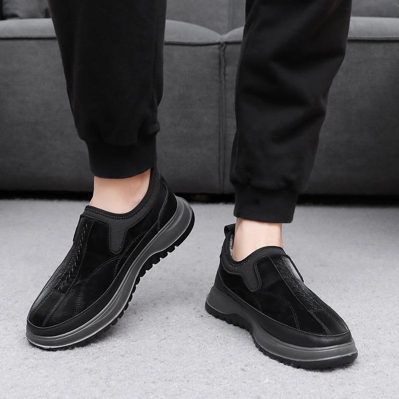 Cotton Shoes Winter New Padded Walking Shoes Warm Men's Shoes Thickened Snow Boots Men Velcro Cotton Boots