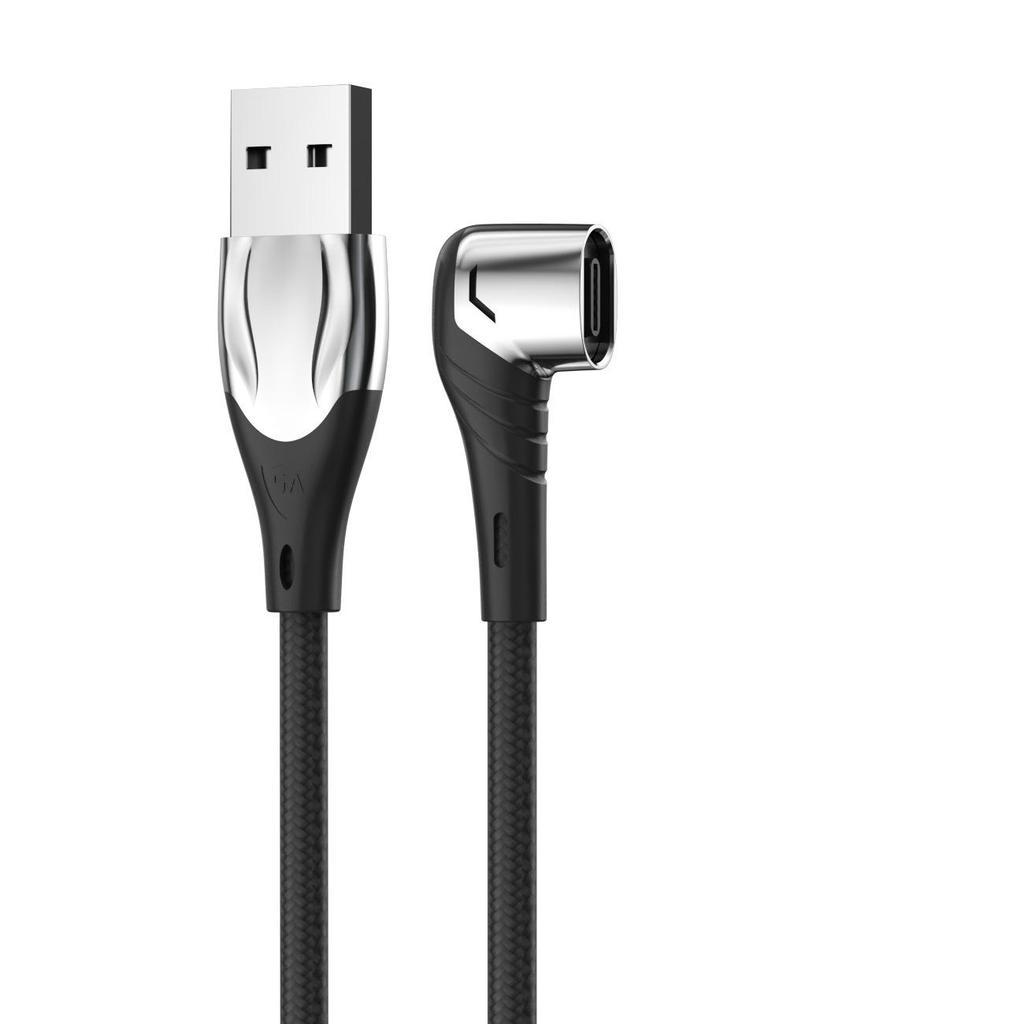 100W Magnetic Cross-Charging Cable: Elbow Type-C, for Android, Apple, 3-in-1