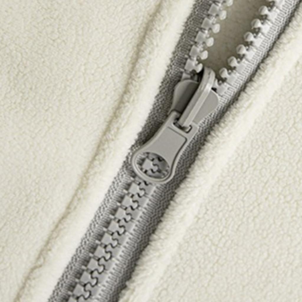 Męski kardigan z polaru w jednolitym kolorze, z casualowym stójką, męska bluza z kapturem z długim rękawem z ciepłego polaru