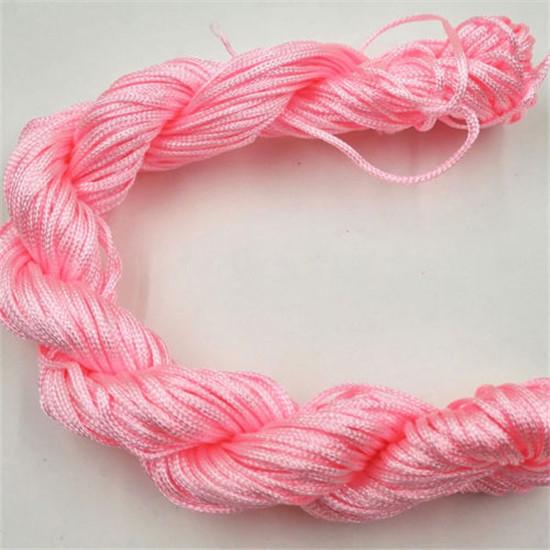 Nylon Cord Thread Chinese Knot Macrame Cord Bracelet Braided String DIY Tassels Beading For Shamballa Rope