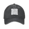 Cute Warawara Baseball Cap Vintage Distressed Denim Anime Headwear Unisex Outdoor All Seasons Travel Unstructured Soft Caps Hat
