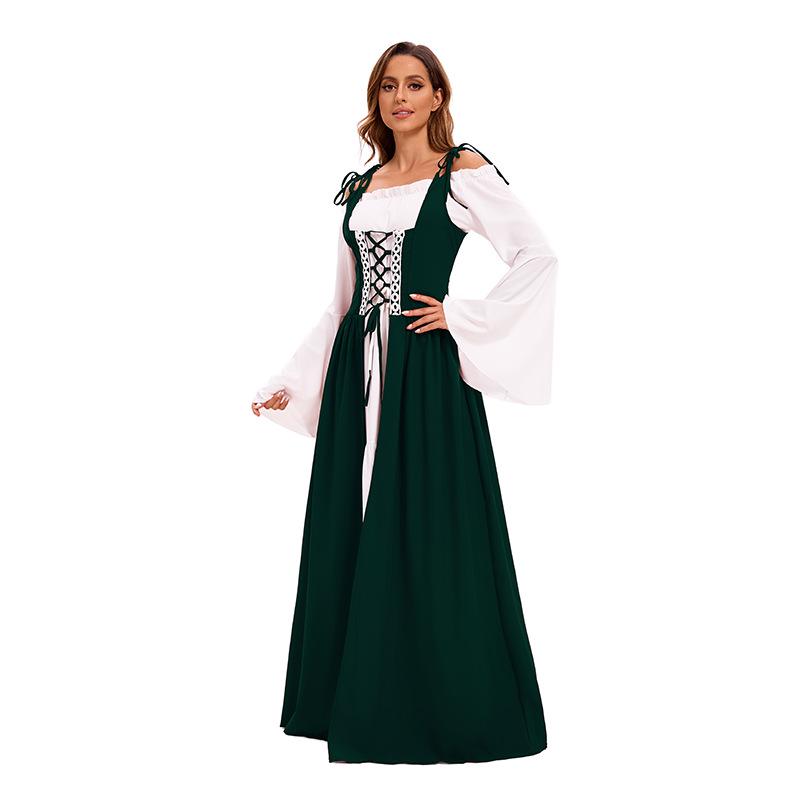 Plus Size Vintage Court Corset Gown for Women – European & American Masquerade Party Costume