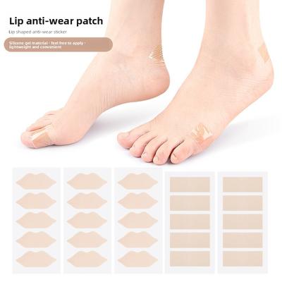 Silikon Gel Blatt Lippen Anti-Verschleiß Aufkleber Spitzschuhe Quetschende Füße Schleifende Fersen Schäumend Langsamer Druck Unsichtbarer Fußaufkleber Zufälliger Aufkleber