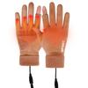 Touch Screen Electric Heated Hand Warmer Non-Slip USB Rechargeable Heated Motorcycle Gloves 2 Finger Heated Gloves for Women Men