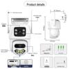 ICSEE 3-Lens 8x Zoom Wireless Outdoor 3K HD Surveillance Camera