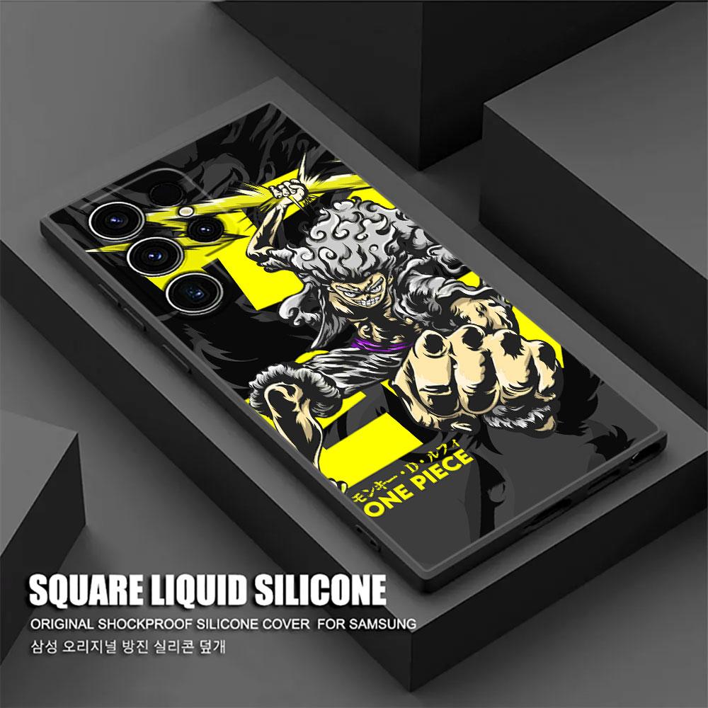 One Luffys Piece Sun God Nika Phone Case For Samsung Galaxy S25 S24 S23 S20 S21 FE S26 S22 Ultra 5G S26 Plus S25FE Silicon Cover