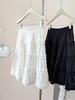 Sweet Ruffled White Puff Cake Skirt for Women - High-Waisted Slim A-Line Midi (2026 Summer)