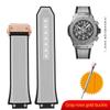 Gummi-Uhrenarmband für HUBLOT BIG BANG 441 Classic Fusion Band Herren-Uhrenarmband 27*17mm Konvexer Anschluss Uhrband Für Männer Werkzeug senden
