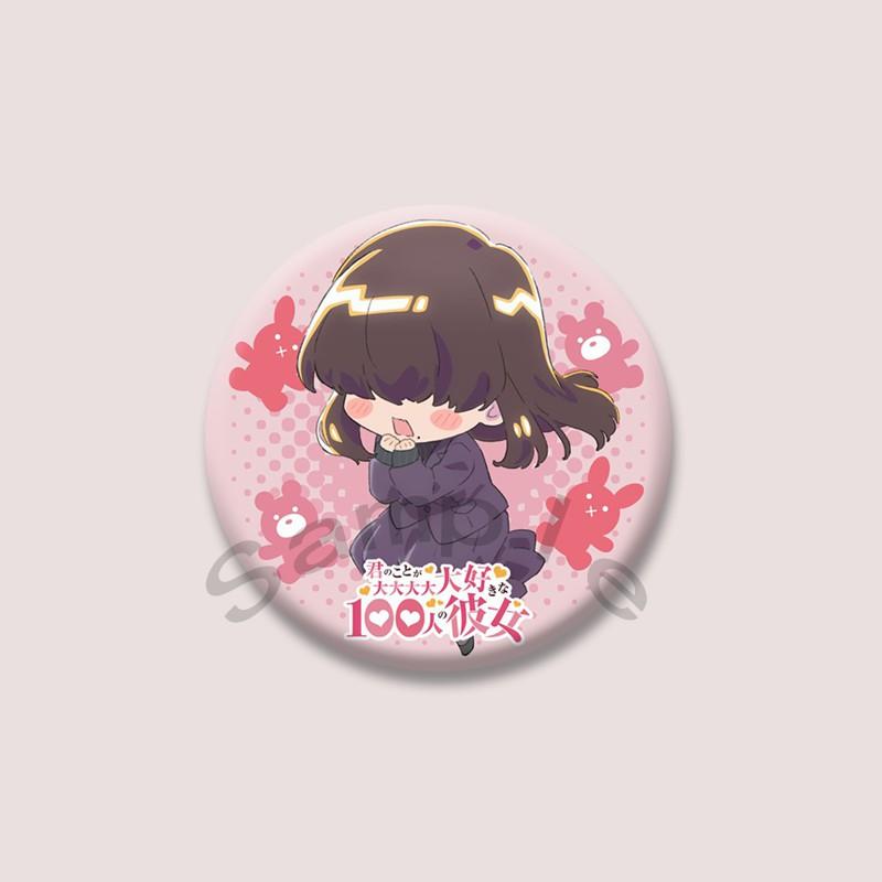 The 100 Girlfriends Who Really Love You Anime Brooches Cartoon Figure Nano Eiai Karane Inda Badges Bag Hat Clothes Button Pins