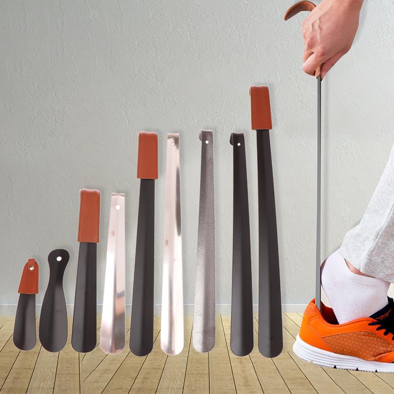 16-52Cm Metal Shoe Horn Professional Long Handle Shoe Spoon Shoe Lifter Flexible Sturdy Slip Shoe Accessories Home Tools