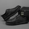 Mens Casual Shoes Newest Leather Lace Up Luxury Oxfords Male Sneakers Solid Formal Shoes Quality Social Shoe Male Flats Men'S Shoes
