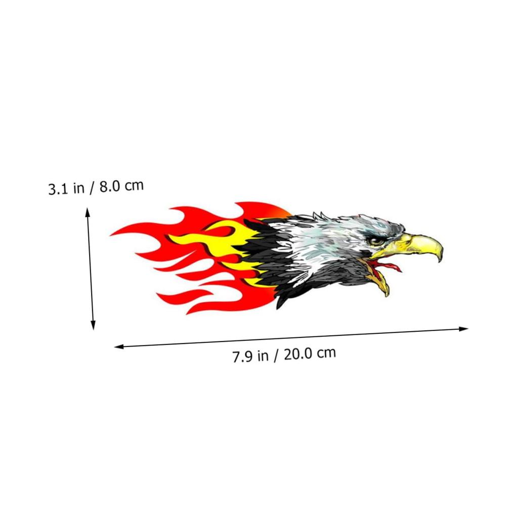 OSOLADY 8 Pcs Car Flame Sticker Car Sticker Car Body Side Car Decal Bumper