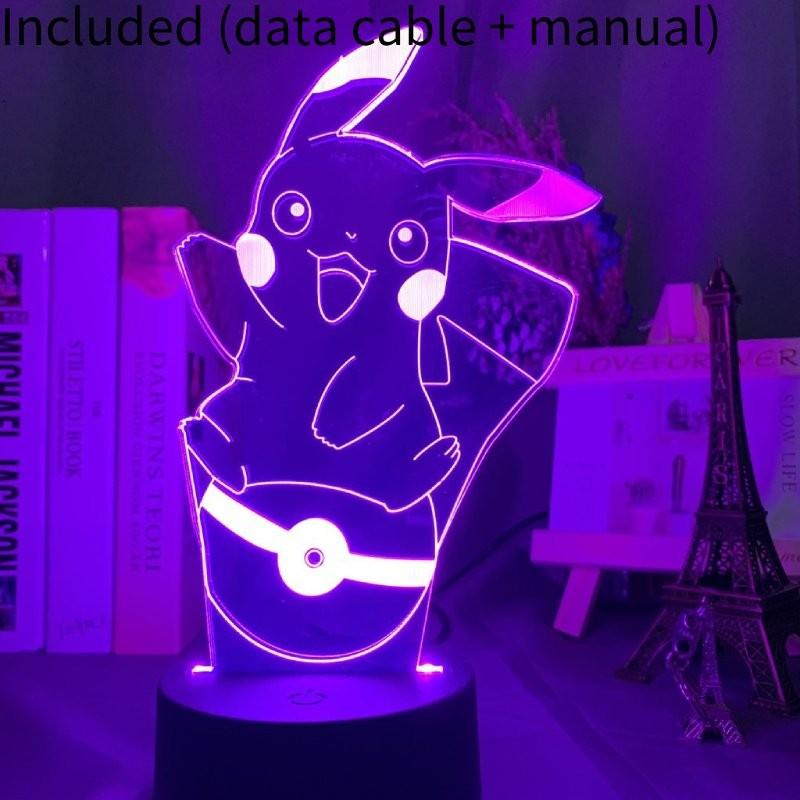 3d Characters Usb Night Light Touch Change Color Seven Colors Lamp Table
