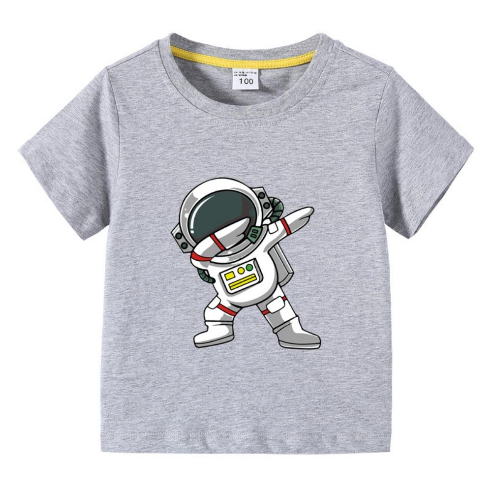 2026 New Kids Clothing Fashion Spaceman Graphic Short Sleeve T-Shirt  Children Boy O-Neck Tops Tee Kids Summer Clothes
