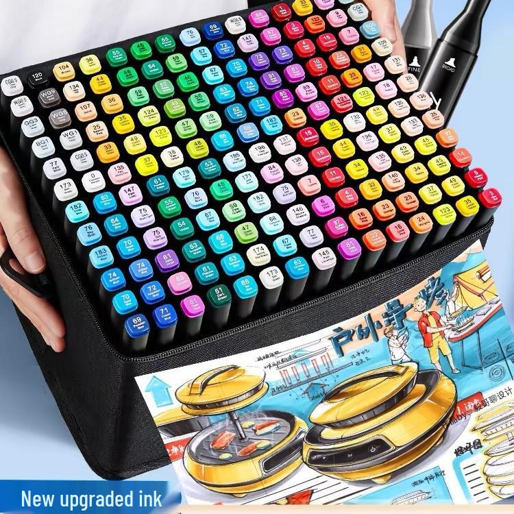 48-Color Touch Double-Ended Alcohol-Based Marker Set for Kids