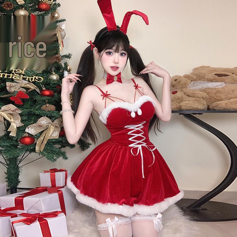 Christmas Bunny Girl COS Costume Set - Santa Claus Edition