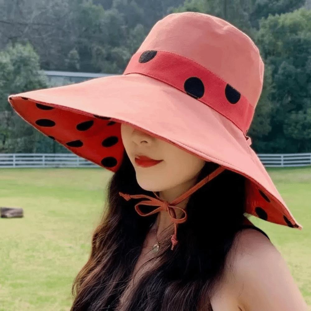 Breathable Sun Hat Wide Brim Visor Cap Fashion Bucket Hat Beach