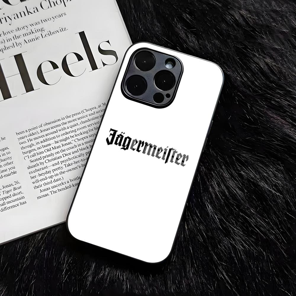 

Hot J-Jagermeisters Phone Case For IPhone 17 Air 16 E Pro Max 15 14 13 Mini 12 Pro 11 Max Plus Black Glass Cover iPhone 15