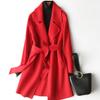 New Double-sided Cashmere Coat for Women's Medium and Long High-end Small Woolen Coat for Women