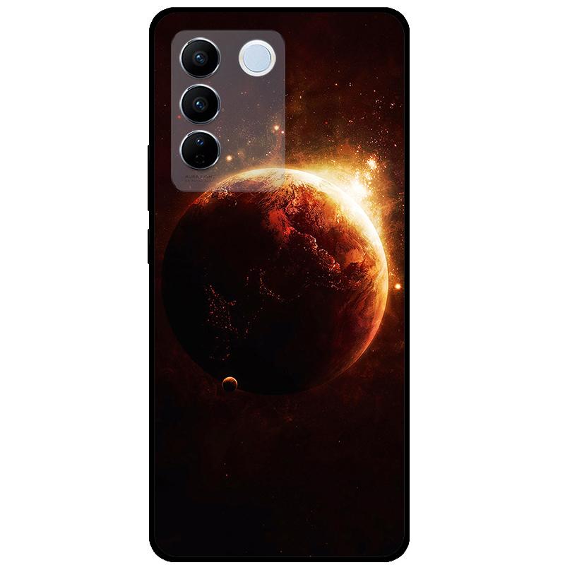 For Vivo V27E V2237 V27 Pro V2230 V 27 Case TPU Soft Silicone Marble Cat Shockproof Cases For Vivo V27 5G V27Pro Bag Funda Cover