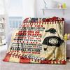 Son1 Personalized Text Blanket Multi-purpose Personalized Blanket Warmthful Decor Throw For Living Room Home Decor Couch Picnics Four Seasons Universa