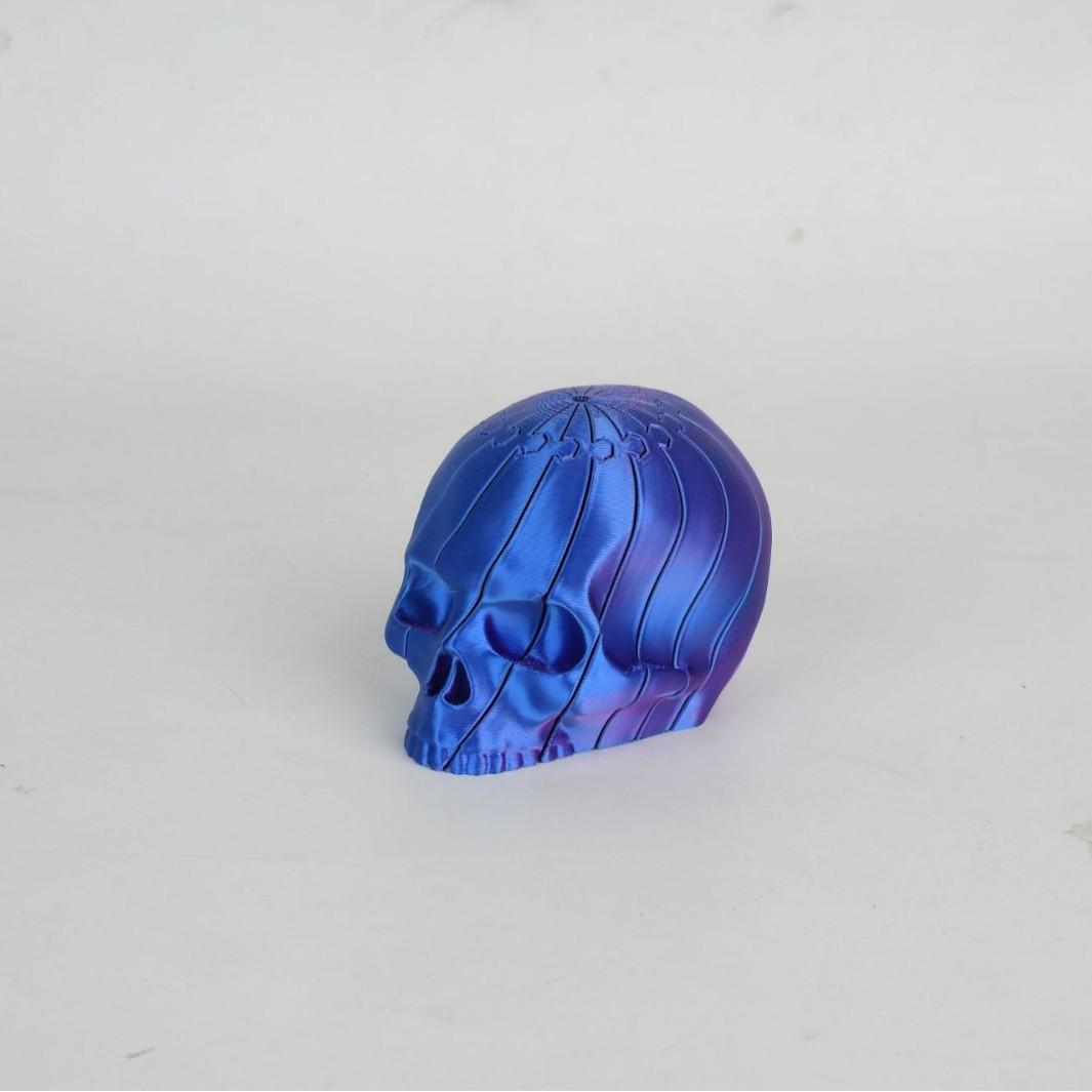 

3D Printed Skull Model Ornament Skull Fidget Ball Multilayer Artistic Desktop Decor For Gothic, Sci-fi & Collector s Display